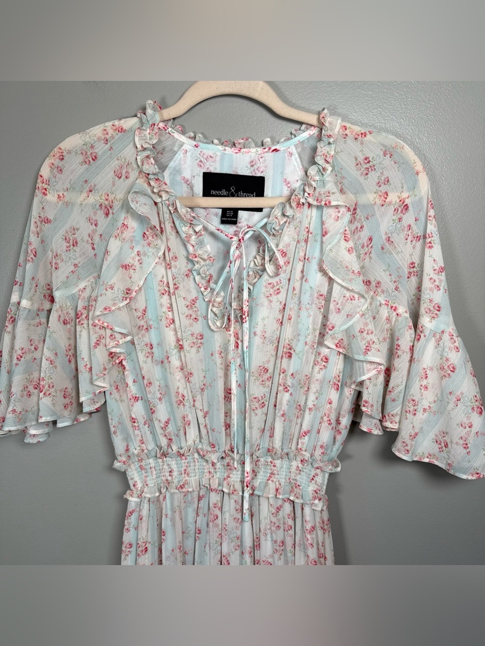 Needle & Thread Molly Blossom Maxi Dress Size 6 Floral Cottagecore Flowy - Picture 3 of 13